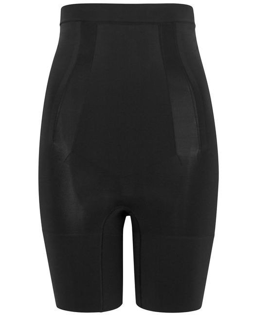 Spanx Black Oncore High-waisted Mid-thigh Shorts