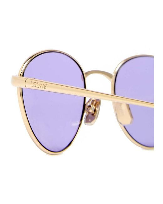 Loewe Round-Frame Sunglasses in Purple for Men | Lyst UK display picture 1