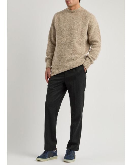 Sunspel Natural Shetland Wool Jumper for men