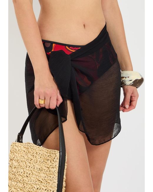 Emilio Pucci Red Printed Bikini Briefs
