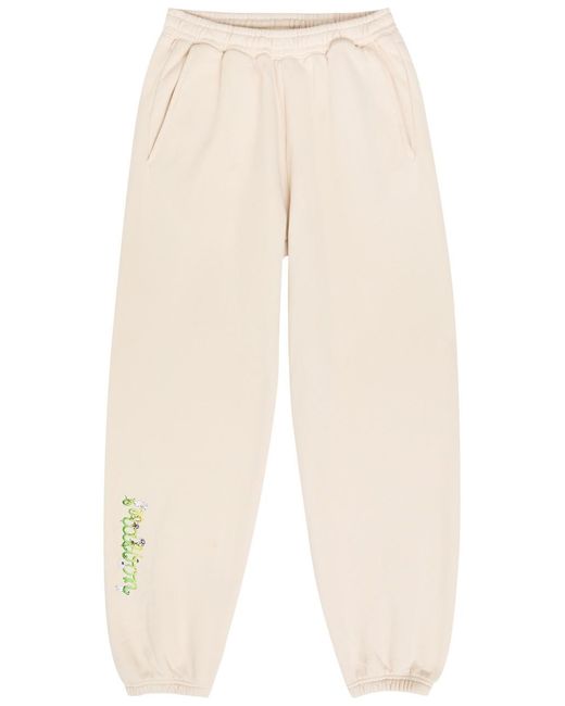 Malbon Natural Grateful Dead Printed Cotton Sweatpants for men