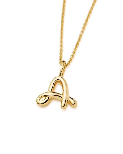 Missoma Metallic Initial A Mini 18Kt Vermeil Necklace