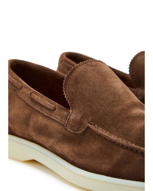 Aurélien Brown Yacht Suede Loafers for men