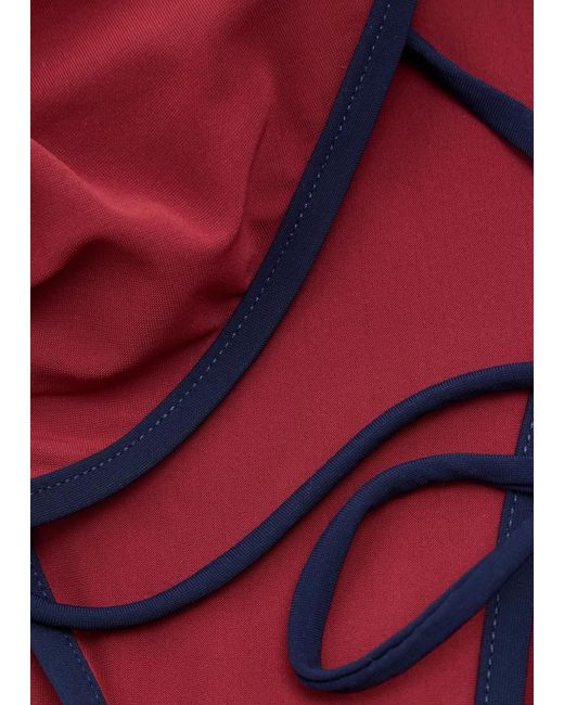 Lido Red Venti Bicolour Triangle Bikini