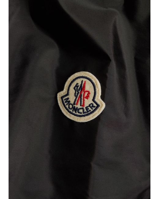 Moncler Black Nidge Hooded Nylon Jacket for men