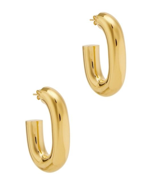 Rabanne Rabanne Xl Link Hoop Earrings in Metallic Lyst