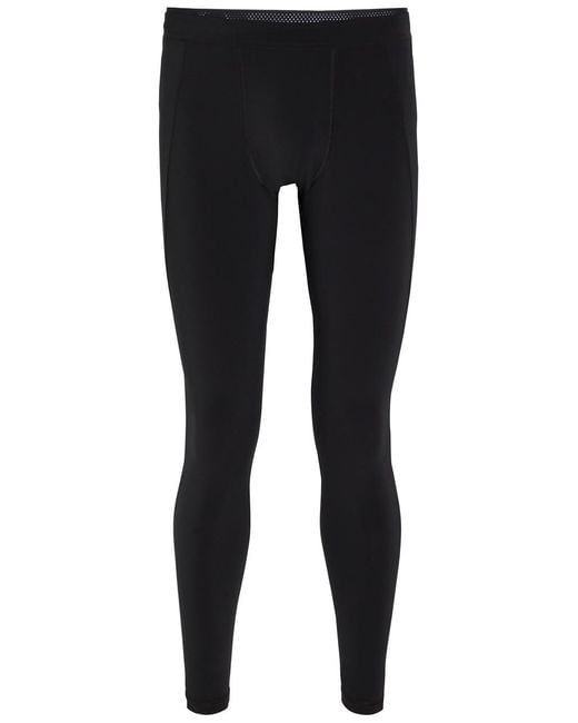 Literary Sport Black Mare Long Run Tights for men