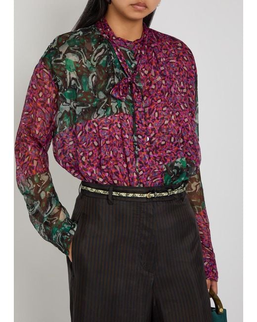 Dries Van Noten White Snake-Effect Leather Belt