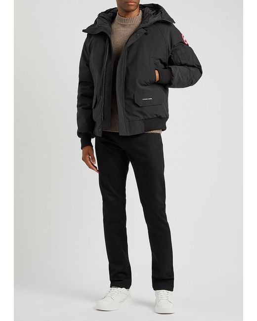 Canada Goose Black Chilliwack Arctic-Tech Bomber Jacket, Bomber for men