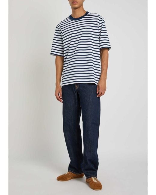 Nudie Jeans Blue Rad Rufus Straight-Leg Jeans for men