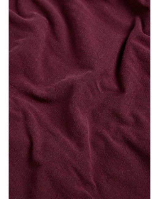 American Vintage Purple Gamipy Cotton T-Shirt
