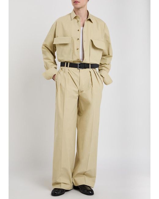 Calvin Klein Natural Cornelius Patch-Pockets Cotton Shirt for men