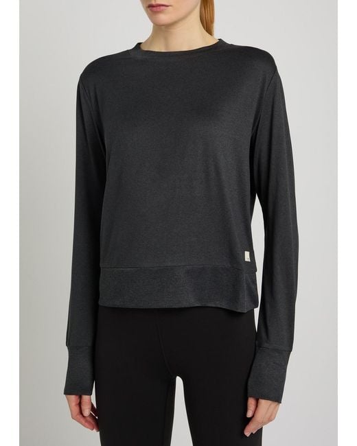 vuori Black Daydream Stretch-Jersey Top