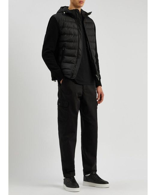 Sandbanks Black M51 Quilted Shell And Cotton Jacket for men