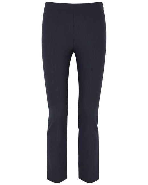Vince Blue Off- Stretch-Jersey Trousers