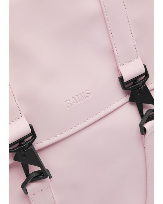 Rains Msn Mini Rubberised Backpack in Pink Lyst
