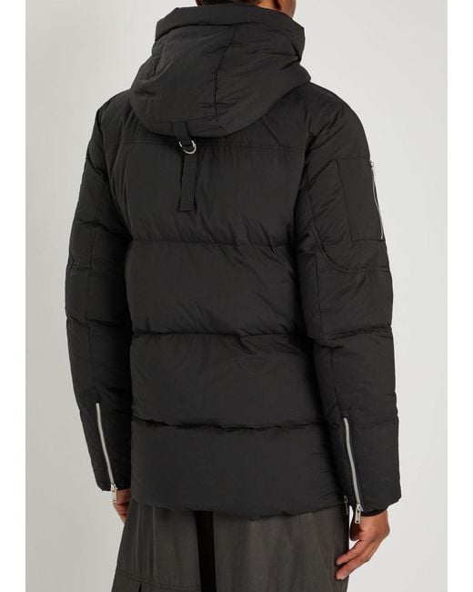 Moose Knuckles Black Everest 3Q Shell Puffer Coat for men