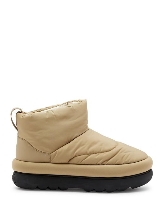 Ugg Brown Classic Maxi Mini Quilted Shell Boots