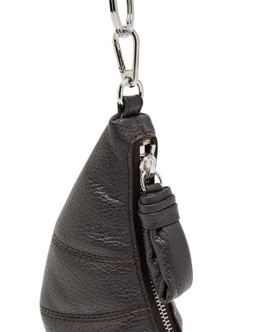 Lemaire Brown Croissant Leather Cross-Body Coin Purse