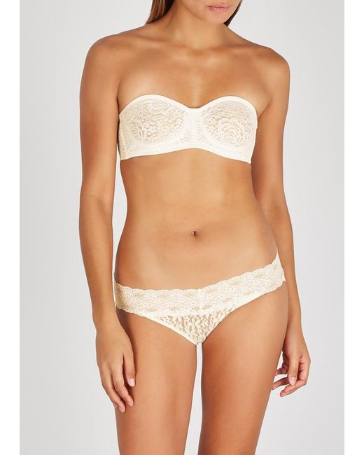 Wacoal White Halo Lace Strapless Bra