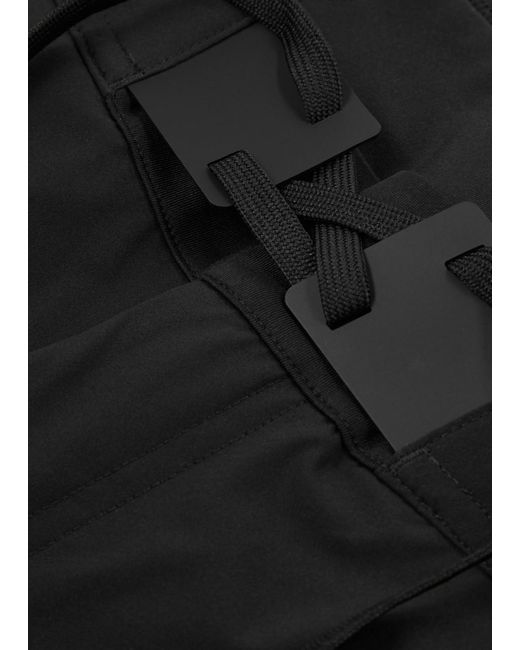 On Shoes Black Performance Hybrid Stretch-Nyl Shorts for men