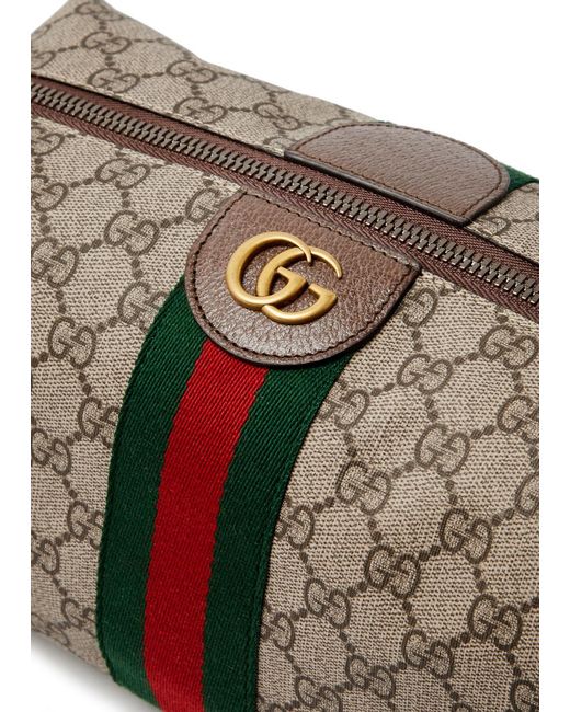 Gucci Gray gg-monogrammed Canvas Wash Bag for men