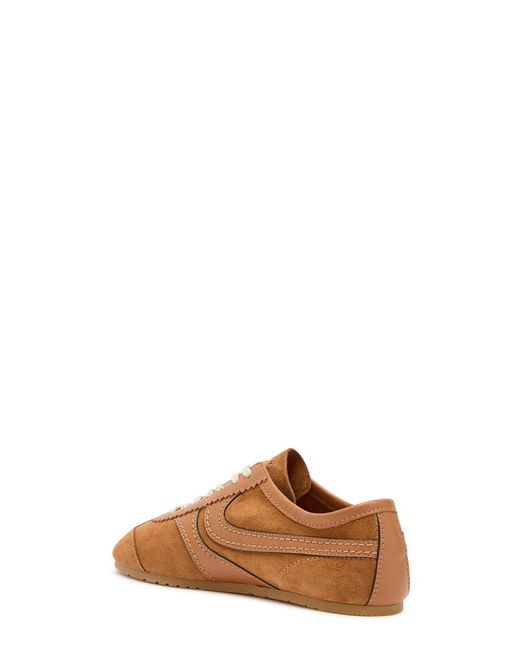 Dries Van Noten Brown Dustin Panelled Suede Sneakers