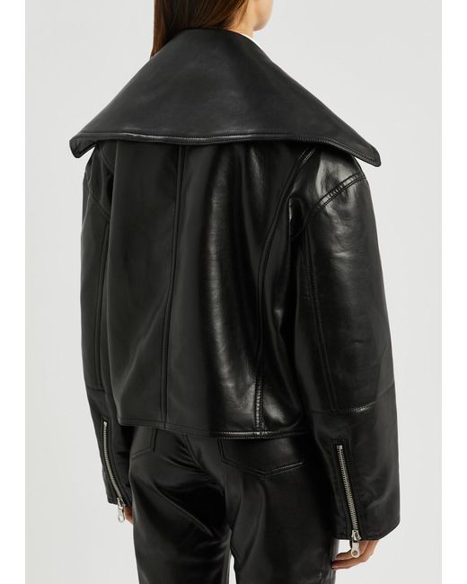 Nanushka Black Ado Faux Leather Jacket