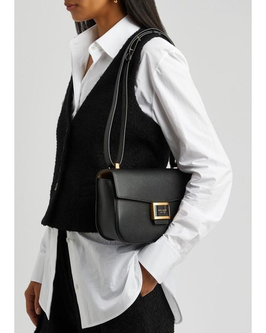 Kate Spade Black Katy Medium Leather Shoulder Bag
