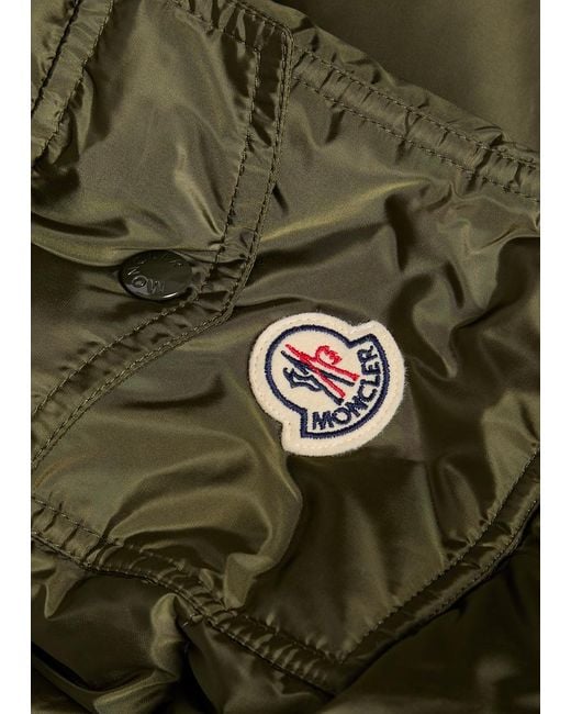 Moncler Green Maya Padded Shell Jacket for men
