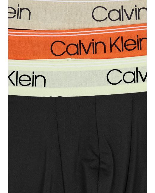 Calvin Klein Black Logo Stretch-jersey Boxer Briefs for men