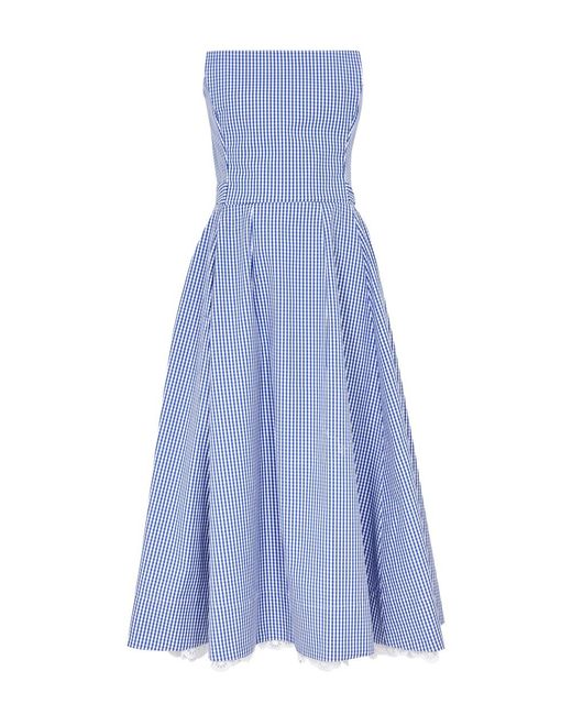The Vampire's Wife Purple The Good Witch Gingham Cotton Midi Dress