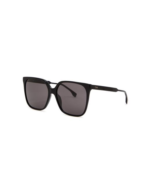 Fendi Black Oversized Square-Frame Sunglasses