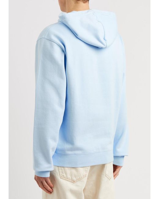 Jacquemus Blue Le Hoodie Gros Grain Cotton Sweatshirt for men