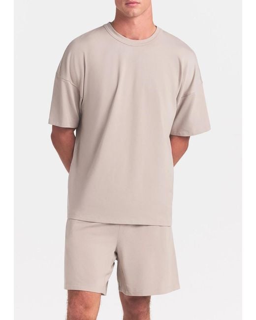 Skims White Relaxed Cotton T-Shirt for men