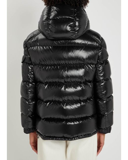 Moncler Black Maire Quilted Hooded Shell Jacket