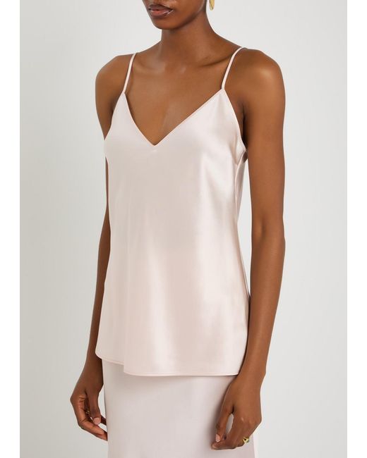Joseph Pink Clea Silk Top