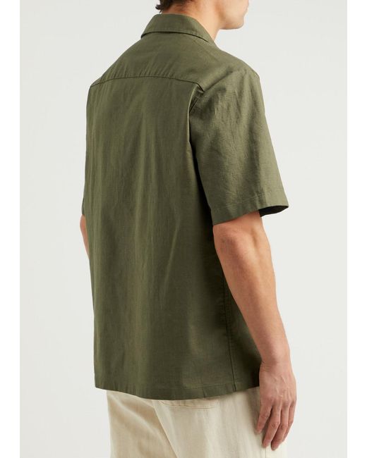 NN07 Green Daniel Stretch-Cotton Shirt for men