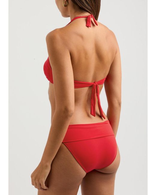Melissa Odabash Red Brussels Bikini Briefs