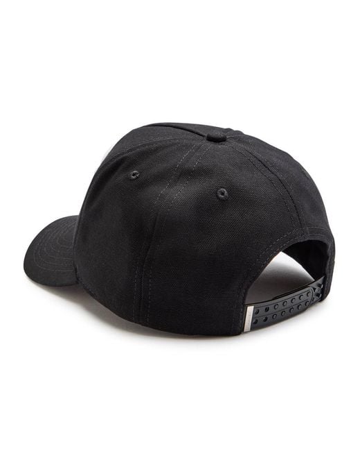 Amiri Black Logo-Embroidered Canvas Cap for men