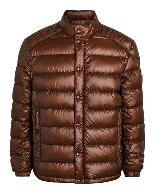 Moncler Brown Selves Quilted Shell Jacket for men
