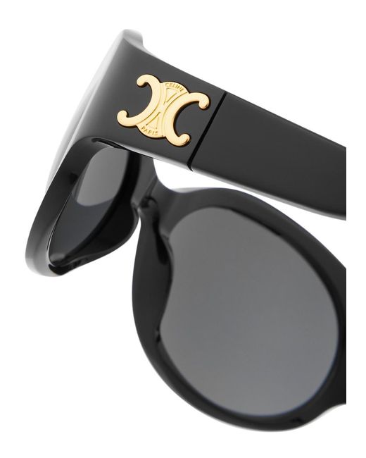 Céline Black Round-frame Sunglasses