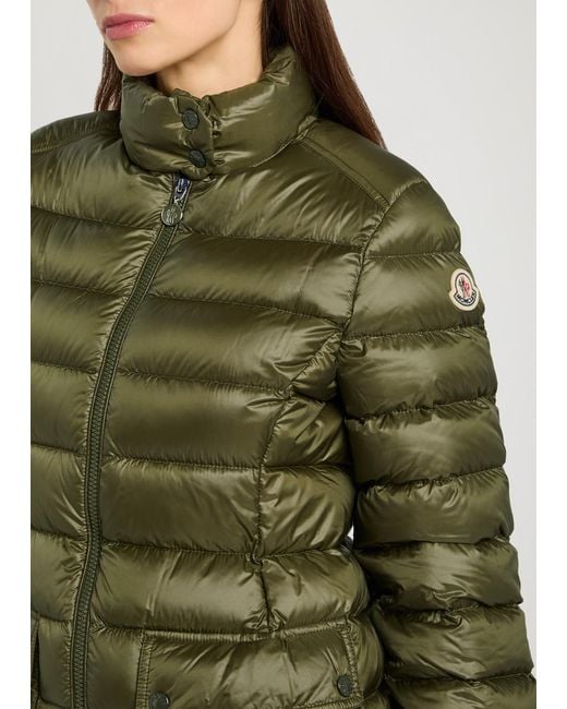 Moncler Green Genet Padded Shell Coat