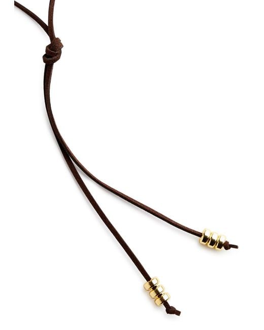Eliou Metallic Concha -plated Cord Necklace