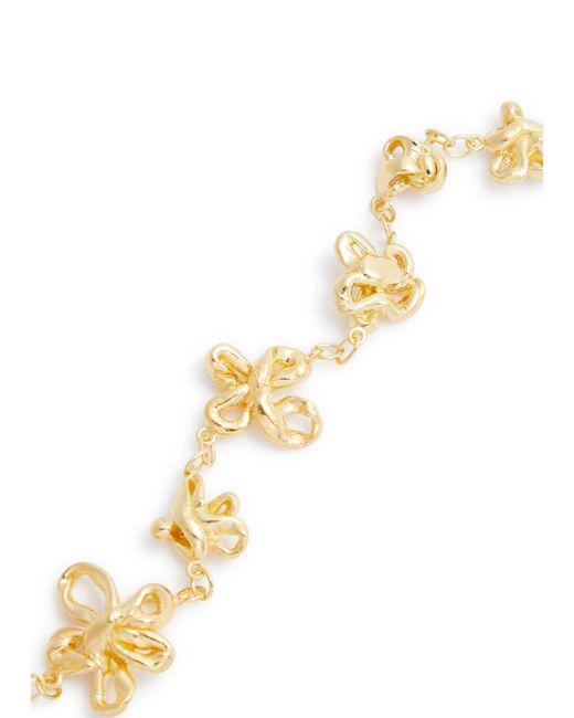 Completedworks Metallic Flower 18kt -plated Bracelet