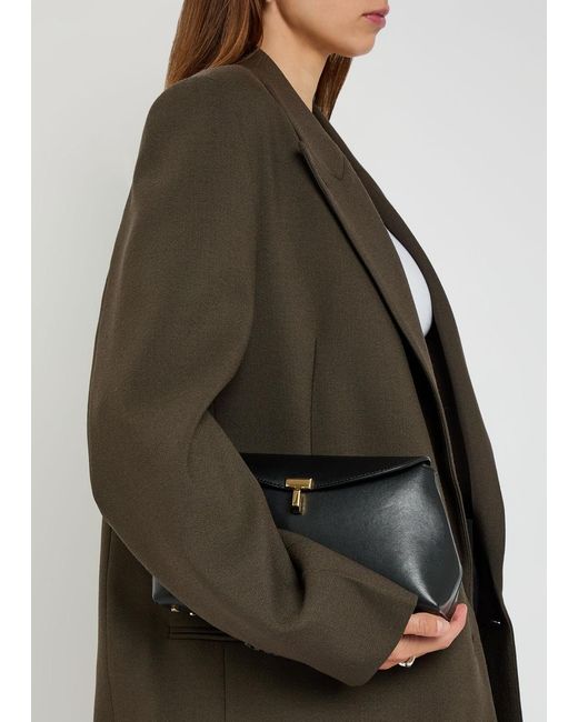 Totême  Brown Shield Double-Breasted Wool-Blend Blazer
