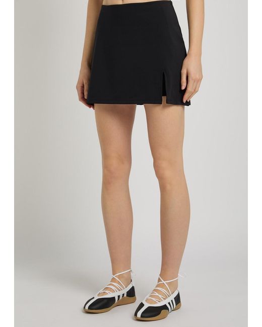 Tala Black Skinluxe Stretch-Jersey Skort