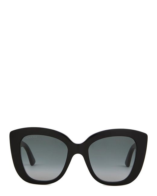 Gucci Black Oversized Cat-Eye Sunglasses, Sunglasses, Oversized