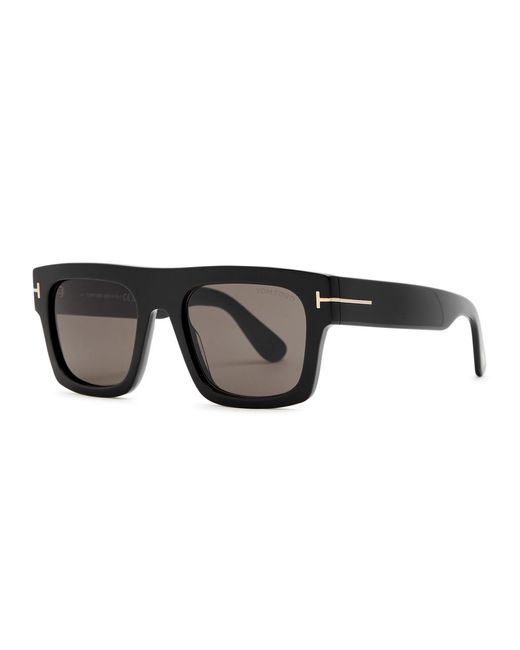 Tom Ford Black Fausto Square-frame Sunglasses for men