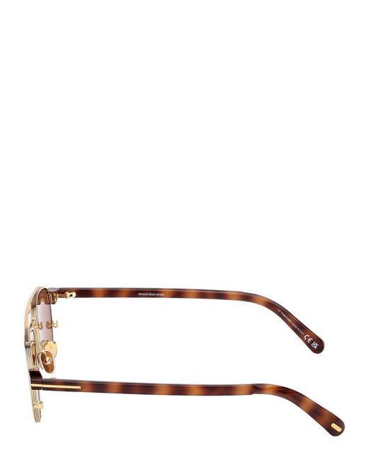 Tom Ford Brown Anthony Aviator-Style Sunglasses for men